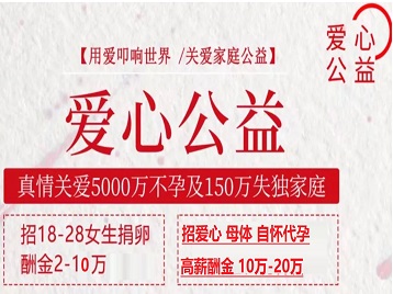 红星捐卵助孕生子 爱心志愿者招募